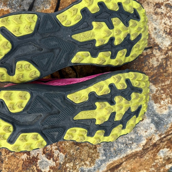 Hoka One One Women's Pink and Black Athletic Shoes - Picture 3 of 5